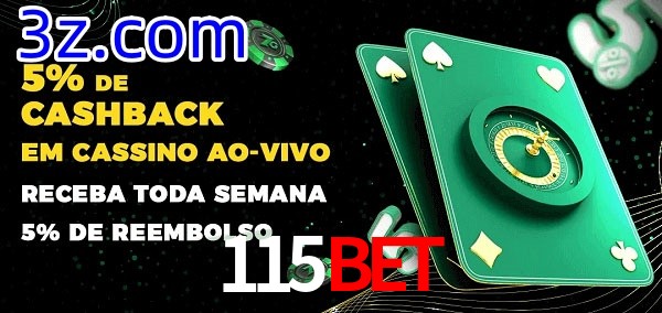 Promoções do cassino ao Vivo 115BET